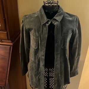 Chadwicks Of Boston-Sage Green Suede JacketSize-Medium